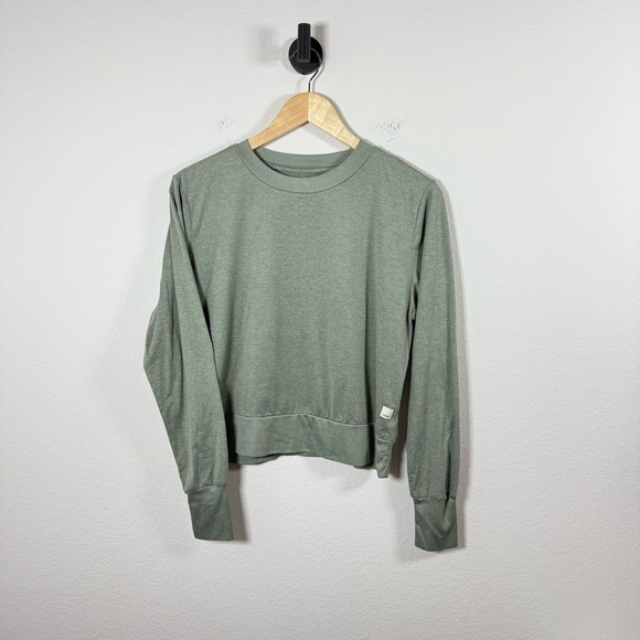 Vuori Women’s Daydream Crew Long Sleeve in Marsh Heather Green Size L - Picture 5 of 8